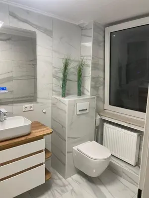 Ein Badezimmer in der Unterkunft Studio-Apartment Nr. 59 im strandnahen Haus Frauenpreiss