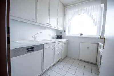 Küche/Küchenzeile in der Unterkunft Strandnahe Ferienwohnung FB12.01