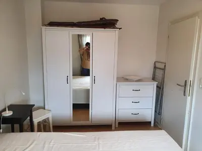 Ein Bett oder Betten in einem Zimmer der Unterkunft Direkt am Meer in Büsum
