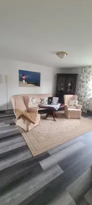 Ein Sitzbereich in der Unterkunft Appartementhaus 