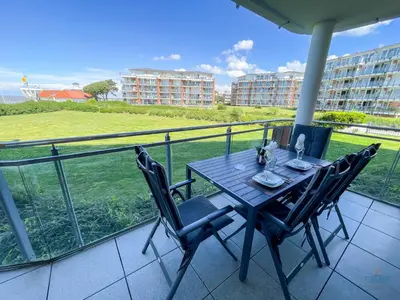 Ein Balkon oder eine Terrasse in der Unterkunft Strandpalais Duhnen Wohnung 3