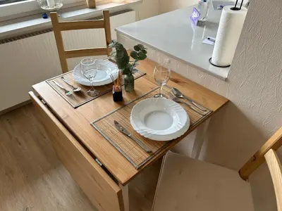 Grundriss der Unterkunft Ferienwohnung Ritthoff Perlebucht - mit Strandkorb am Meer und kostenloser Eintritt ins Schwimmbad
