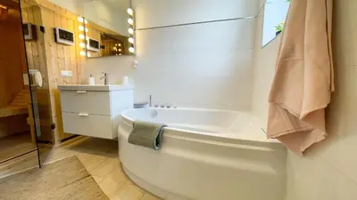 Ein Badezimmer in der Unterkunft Wattn Traum 1