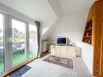 TV/Unterhaltungsangebot in der Unterkunft Refugium Storchenwiese Wohnung 1