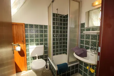 Ein Badezimmer in der Unterkunft Refugium Storchenwiese Wohnung 2