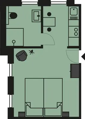 Grundriss der Unterkunft Dock 6 - Cuxhaven