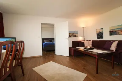 Ein Sitzbereich in der Unterkunft Ferienwohnung 34 Heinrich-Grube-Weg