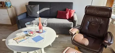Ein Sitzbereich in der Unterkunft Inge 3