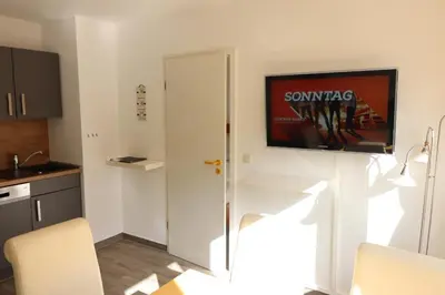 Küche/Küchenzeile in der Unterkunft Haus Itjen Gelb 2