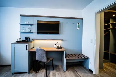 Küche/Küchenzeile in der Unterkunft Hotel Seeschwalbe