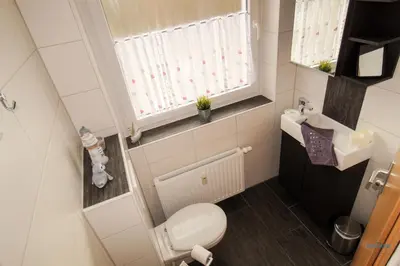 Ein Badezimmer in der Unterkunft Haus Frauenpreis Wohnung 68