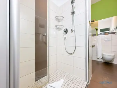 Ein Badezimmer in der Unterkunft Residenz Hohe Lith Wohnung 34 Haus 3