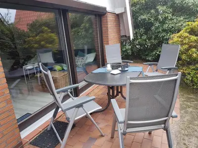 Ein Patio oder anderer Außenbereich in der Unterkunft Kampweg 4