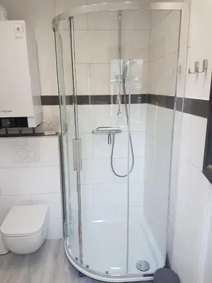 Ein Badezimmer in der Unterkunft Kampweg 4
