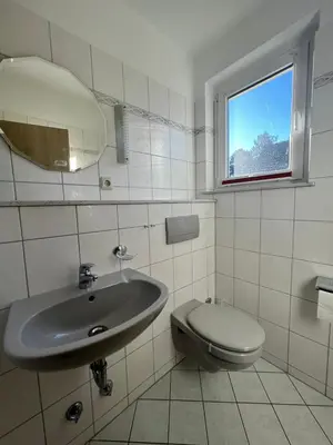 Ein Badezimmer in der Unterkunft Voßhörn 19