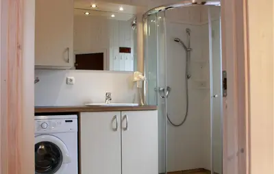 Ein Badezimmer in der Unterkunft Friedrichskoog-Deichblick 8