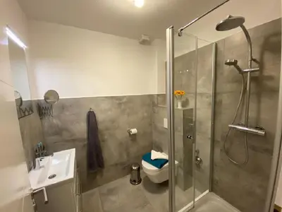 Ein Badezimmer in der Unterkunft Oasis 10