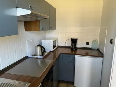 Küche/Küchenzeile in der Unterkunft Ferienhaus Hoppas