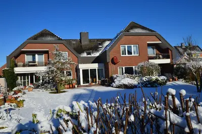 Haus Mühlentrift Döse im Winter