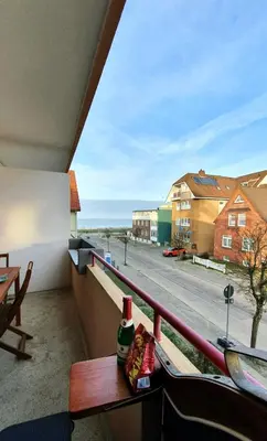 Ein allgemeiner Meerblick oder ein Meerblick von der Ferienwohnung aus