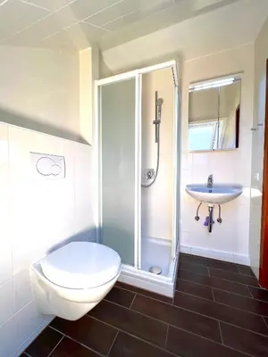 Ein Badezimmer in der Unterkunft Sanibel Island -by Mila FerienARPartments- Büsum Zentrum eigener Parkplatz