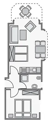 Grundriss der Unterkunft Haus Nordseeperle Fewo 8