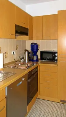 Küche/Küchenzeile in der Unterkunft Haus Seehütte, Whg 103