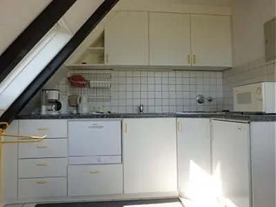 Küche/Küchenzeile in der Unterkunft Nordstern