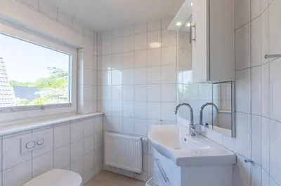 Ein Badezimmer in der Unterkunft Seegras