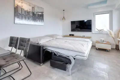 TV/Unterhaltungsangebot in der Unterkunft Terrassenhaus, FeWo 77