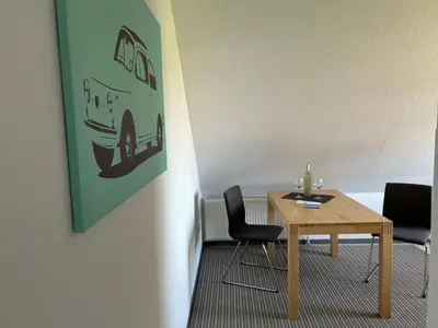 Ein Sitzbereich in der Unterkunft Wohnung 