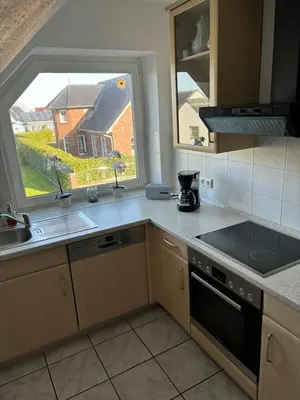 Küche/Küchenzeile in der Unterkunft Wohnung 