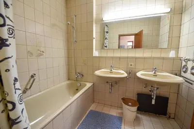 Ein Badezimmer in der Unterkunft Haus 
