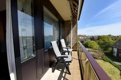 Ein Balkon oder eine Terrasse in der Unterkunft Haus 