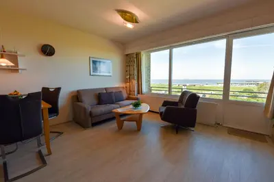 Ein Sitzbereich in der Unterkunft Haus 