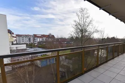 Ein Balkon oder eine Terrasse in der Unterkunft Haus 
