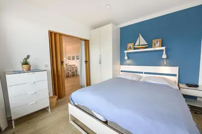 Ein Bett oder Betten in einem Zimmer der Unterkunft Haus 
