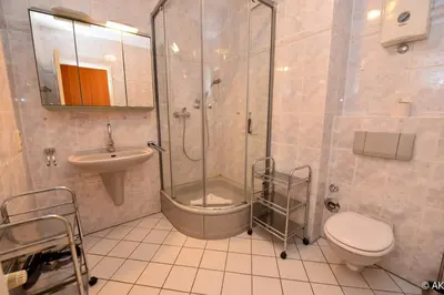 Ein Badezimmer in der Unterkunft 