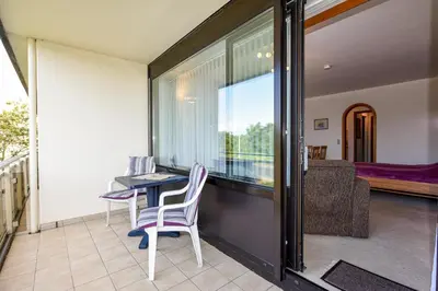 Ein Balkon oder eine Terrasse in der Unterkunft Haus 