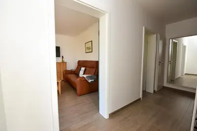 Ein Sitzbereich in der Unterkunft Kapitäns-Hus KH01
