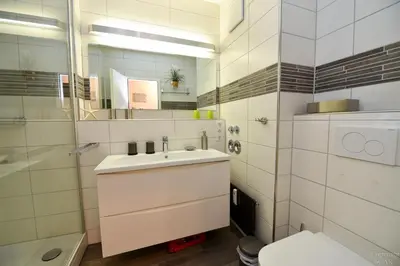 Ein Badezimmer in der Unterkunft Haus 