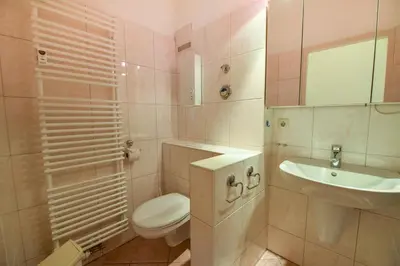 Ein Badezimmer in der Unterkunft 
