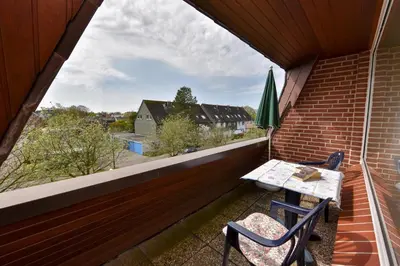 Ein Balkon oder eine Terrasse in der Unterkunft Haus 