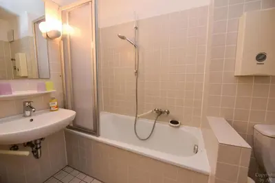 Ein Badezimmer in der Unterkunft 