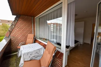 Ein Balkon oder eine Terrasse in der Unterkunft Haus 