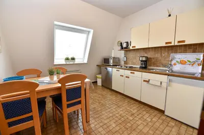 Küche/Küchenzeile in der Unterkunft Haus 
