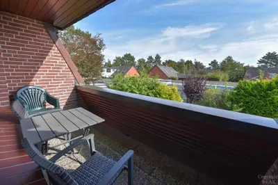 Ein Balkon oder eine Terrasse in der Unterkunft Haus 