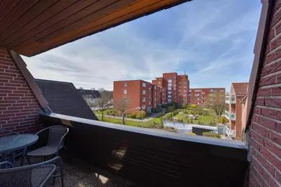 Ein Balkon oder eine Terrasse in der Unterkunft Haus 