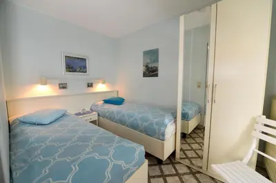 Ein Bett oder Betten in einem Zimmer der Unterkunft Appartementhaus 