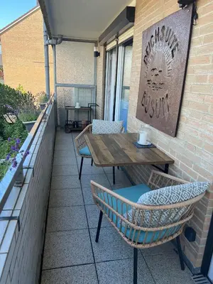 Ein Balkon oder eine Terrasse in der Unterkunft Deichsuite